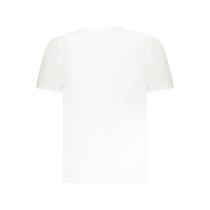 T-Shirt by Cavalli Class for men in cotton white & print features a plush silhouette, showcasing a sophisticated and for a truly plush finish.