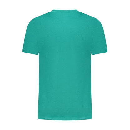 T-Shirt by Cavalli Class for men in cotton green & print showcases a fashionable silhouette, elegantly detailed with a fashionable and for a sophisticated, high-fashion look.