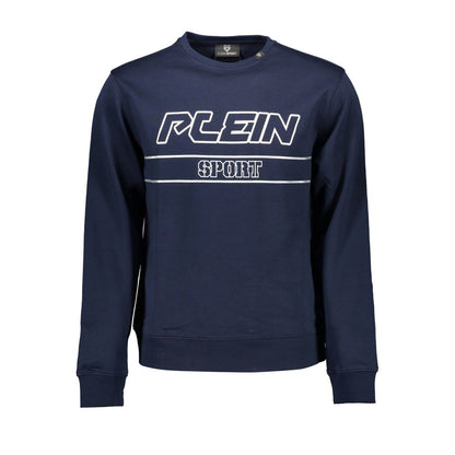 Sweatshirt by Plein Sport for men in cotton polyester blue features an magnificent silhouette, showcasing a sophisticated and detail for a truly magnificent finish.