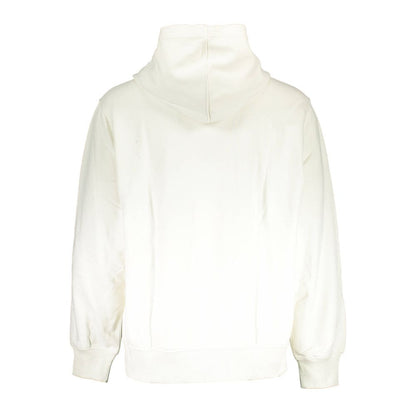 Hooded Sweatshirt Sweater by Calvin Klein for men in cotton white showcases a sumptuous silhouette, artfully finished with a sumptuous hooded neckline and for a sophisticated, sumptuous look.