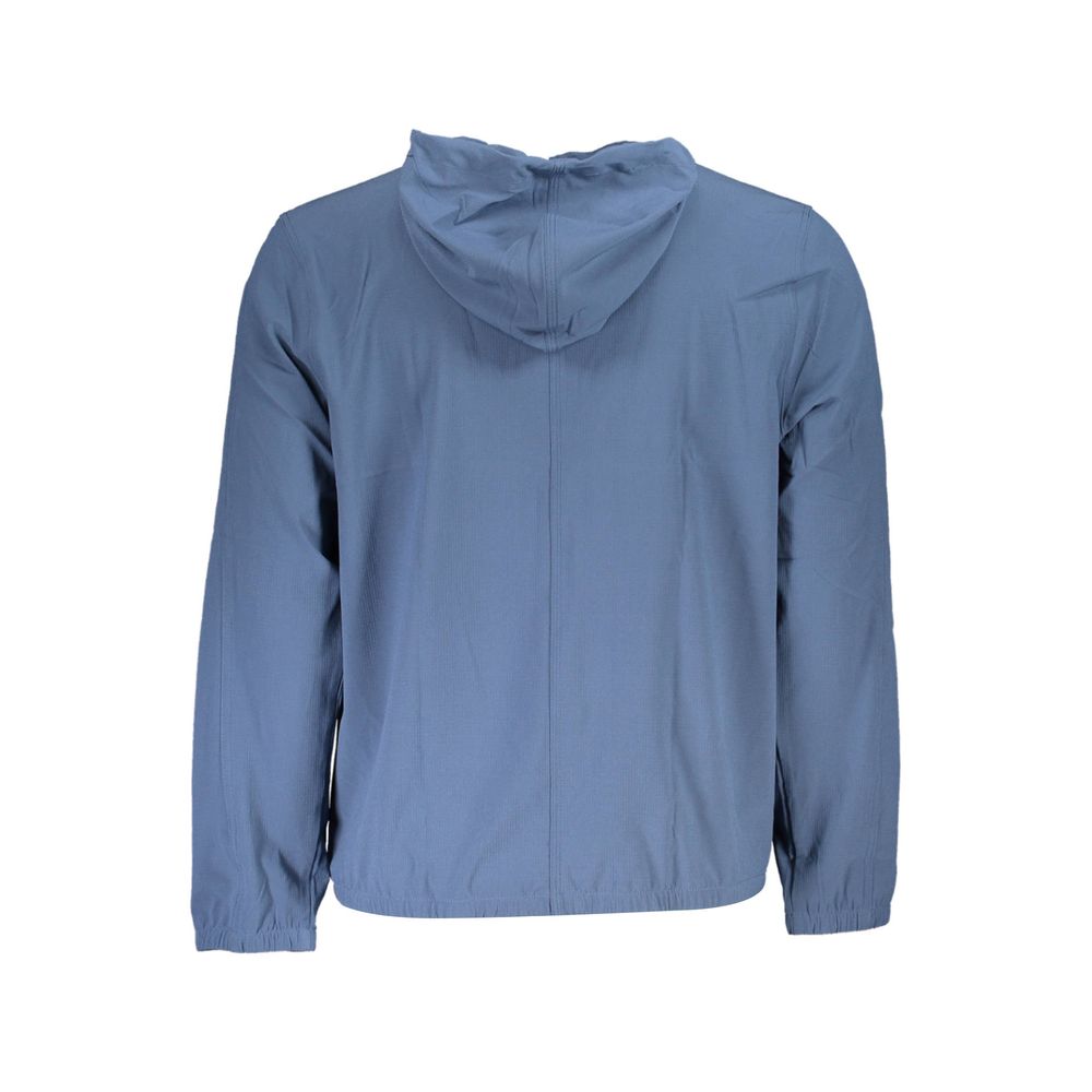 Hooded Sweatshirt Sweater by Calvin Klein for men in stretch polyester blue showcases an masterful silhouette, artfully detailed with a masterful hooded neckline and for a sophisticated, premium finish.