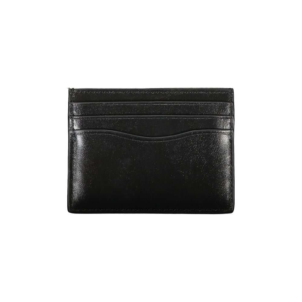 Cardholder Wallet by Calvin Klein for men in leather black features a streamlined silhouette, showcasing the streamlined Leather Cardholder Wallet design with sophisticated card-organization for a premium look.