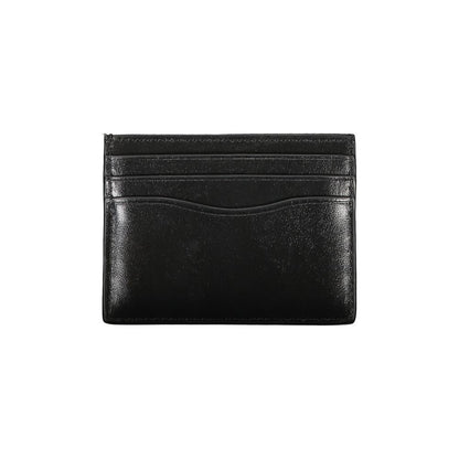 Cardholder Wallet by Calvin Klein for men in leather black features a streamlined silhouette, showcasing the streamlined Leather Cardholder Wallet design with sophisticated card-organization for a premium look.