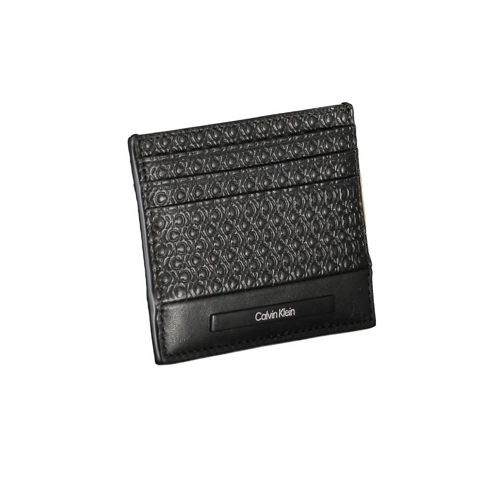 Cardholder Wallet by Calvin Klein for men in polyester & polyethylene black presents a refined silhouette, artfully capturing the essence of the Polyester & Polyethylene Cardholder Wallet design with sophisticated card-organization for a refined look.