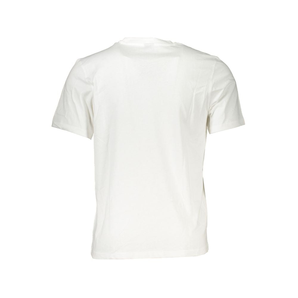T-Shirt by North Sails for men in cotton white & print showcases a fashionable silhouette, elegantly detailed with a fashionable and crew neckline for a sophisticated, high-fashion look.