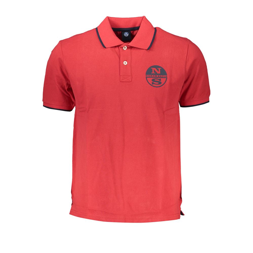 Polo Shirt by North Sails for men in cotton red & print showcases a enviable silhouette, featuring a refined and for a enviable finish.