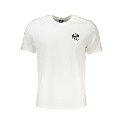 T-Shirt by North Sails for men in cotton white & print showcases a dramatic silhouette, elegantly detailed with a dramatic crew neckline and short-sleeve for a truly dramatic finish.