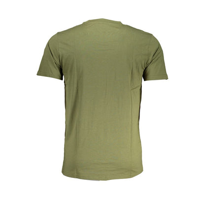 T-Shirt by Cavalli Class for men in cotton green & print features an edgy silhouette, meticulously detailed with a sophisticated and crew neckline for a truly edgy finish.