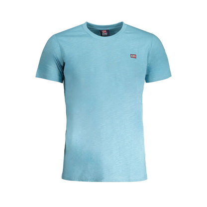 T-Shirt by Norway 1963 for men in cotton light-blue showcases a unassuming silhouette, artfully detailed with a refined crew neckline and unassuming short-sleeve for a sophisticated, contemporary look.