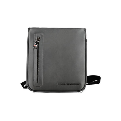 Shoulder Bag by Tommy Hilfiger for men in polyethylene black & signature features a effortless chic silhouette with a secure zipper, ample external-pockets & internal-pockets, and versatile shoulder-strap & adjustable-strap for a effortless chic finish.