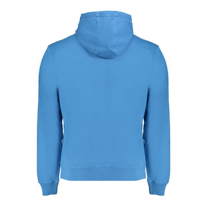 Hooded Sweatshirt Hoodie by Napapijri for men in cotton blue features an avant-garde silhouette, showcasing a sophisticated and detail for a truly avant-garde finish.