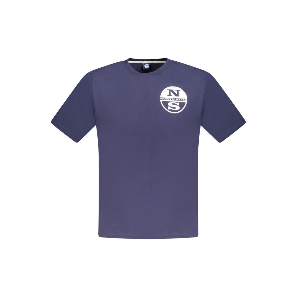 T-Shirt by North Sails for men in cotton blue & print showcases a chic silhouette, artfully detailed with a chic crew neckline and short-sleeve for a chic finish.