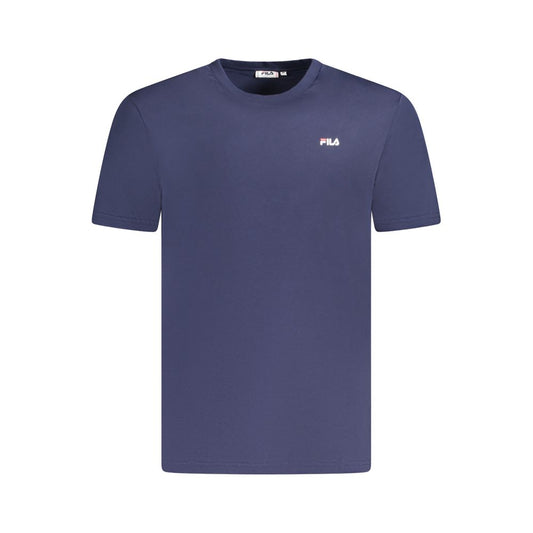 T-Shirt by Fila for men in organic cotton blue & print features an on trend silhouette, perfectly showcasing a on trend and crew neckline for an elevated aesthetic.