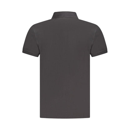 Polo Shirt by Timberland for men in organic cotton black & signature presents a distinguished silhouette, showcasing a sophisticated and distinguished for a truly distinguished finish.