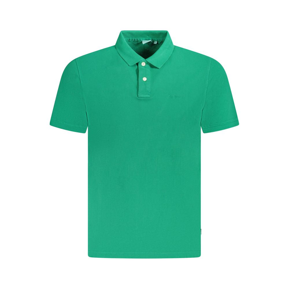 Polo Shirt by Pepe Jeans for men in cotton green showcases a enviable silhouette, featuring a refined and short-sleeve for a enviable finish.