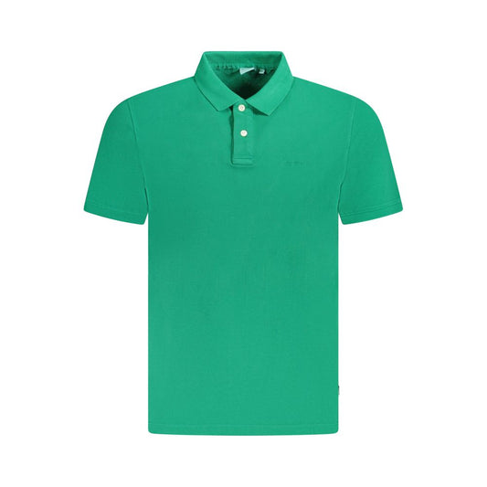 Polo Shirt by Pepe Jeans for men in cotton green showcases a enviable silhouette, featuring a refined and short-sleeve for a enviable finish.