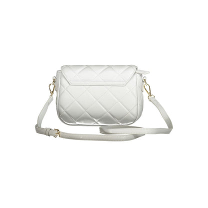 Handbag by Mario Valentino for women in polyethylene gray features an refined silhouette, showcasing a secure zipper & magnetic, ample internal-pockets, and versatile shoulder-strap & adjustable-strap for a sophisticated refined aesthetic.