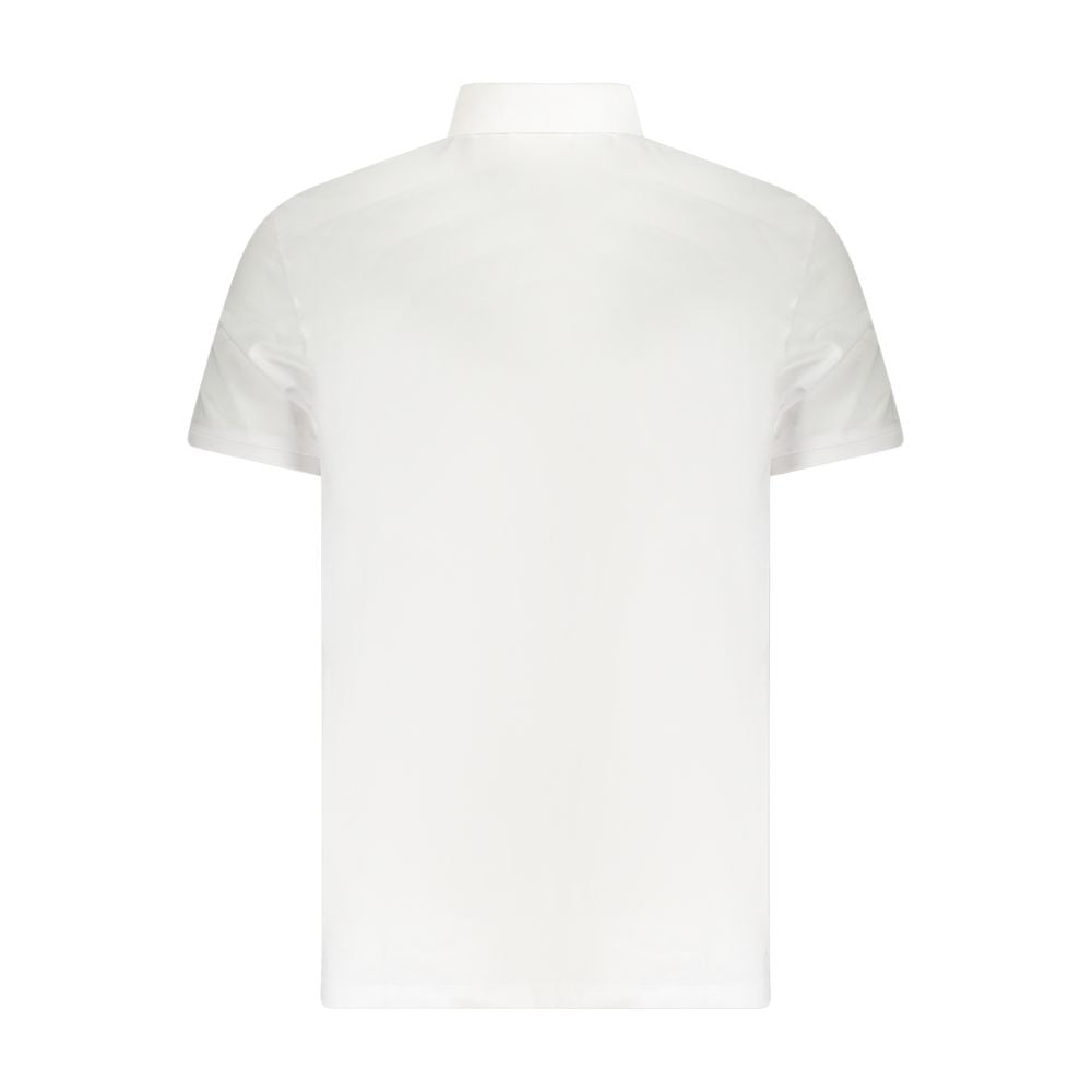This Polo Shirt by Calvin Klein for men in cotton polyester white presents a flawless silhouette, showcasing flawless detailing and a refined for a truly flawless aesthetic.