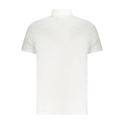 This Polo Shirt by Calvin Klein for men in cotton polyester white presents a flawless silhouette, showcasing flawless detailing and a refined for a truly flawless aesthetic.