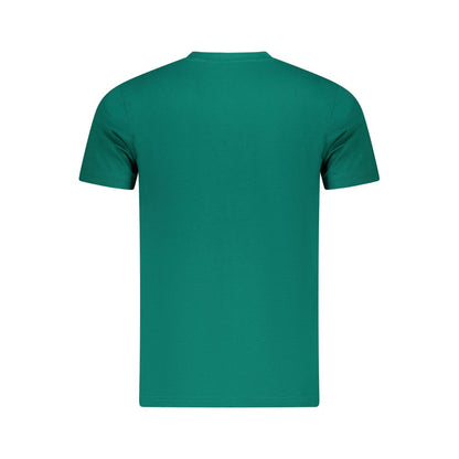 T-Shirt by Cavalli Class for men in cotton green features a plush silhouette, showcasing a sophisticated crew neckline and for a truly plush finish.