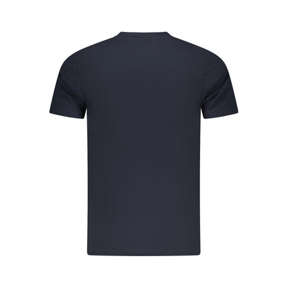 T-Shirt by Cavalli Class for men in cotton blue, signature-print & print showcases a dramatic silhouette, elegantly detailed with a dramatic and for a truly dramatic finish.