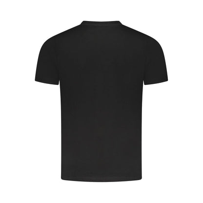 T-Shirt by Cavalli Class for men in cotton black & print showcases a fashionable silhouette, elegantly detailed with a fashionable and for a sophisticated, high-fashion look.