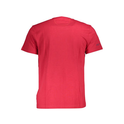 T-Shirt by La Martina for men in cotton red & print showcases a dramatic silhouette, elegantly detailed with a dramatic and for a truly dramatic finish.