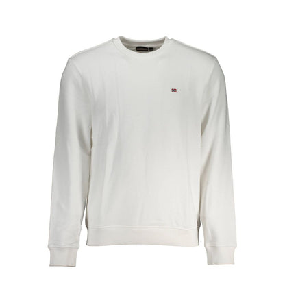 Sweatshirt by Napapijri for men in stretch cotton white features an magnificent silhouette, showcasing a sophisticated crew neckline and long-sleeve detail for a truly magnificent finish.