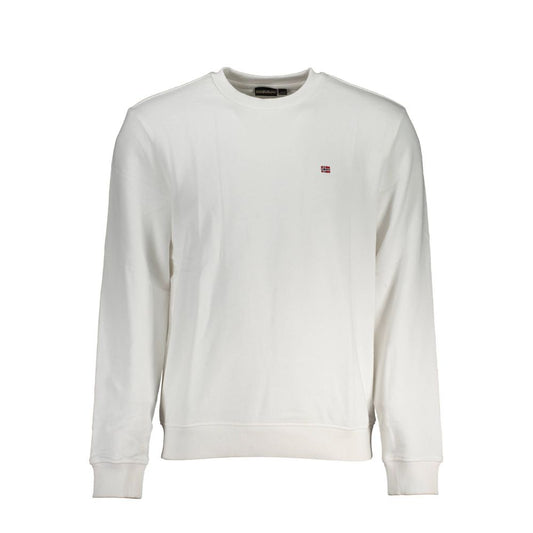 Sweatshirt by Napapijri for men in stretch cotton white features an magnificent silhouette, showcasing a sophisticated crew neckline and long-sleeve detail for a truly magnificent finish.