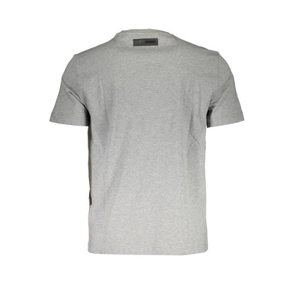 T-Shirt by Plein Sport for men in cotton brown, gray, signature & print features a plush silhouette, showcasing a sophisticated and for a truly plush finish.