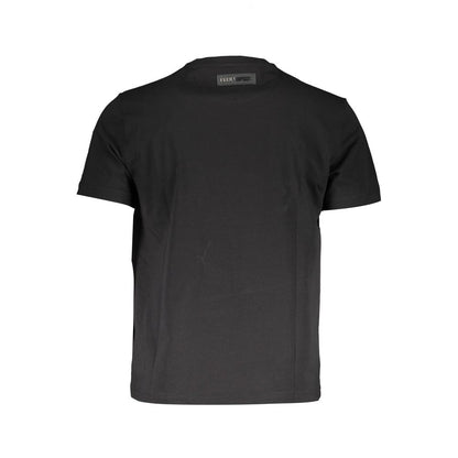 T-Shirt by Plein Sport for men in cotton black & print showcases a dramatic silhouette, elegantly detailed with a dramatic and for a truly dramatic finish.