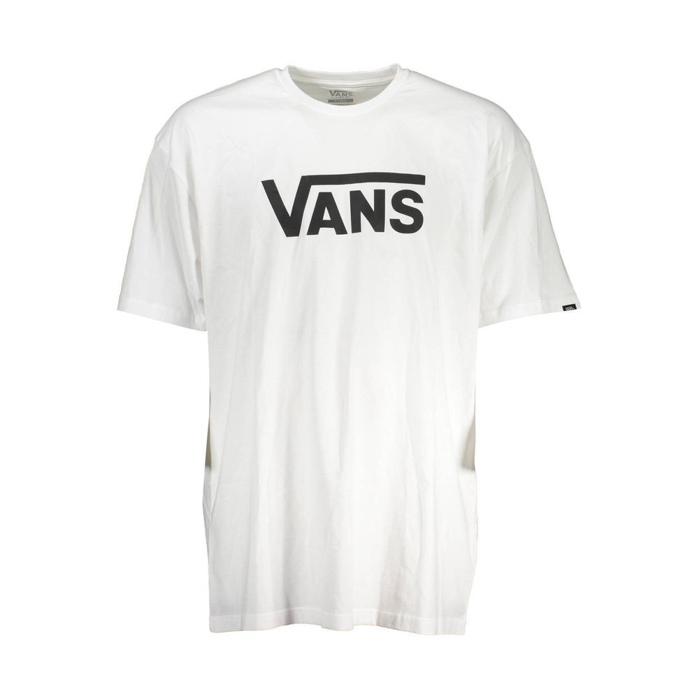 T-Shirt by Vans for men in cotton white features a plush silhouette, showcasing a sophisticated crew neckline and for a truly plush finish.