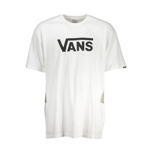 T-Shirt by Vans for men in cotton white features a plush silhouette, showcasing a sophisticated crew neckline and for a truly plush finish.