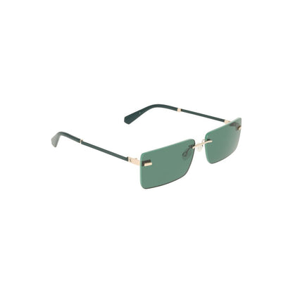 Sunglasses by Calvin Klein for women in green features a sumptuous silhouette, showcasing a sumptuous in green coloured frame with high-performance .