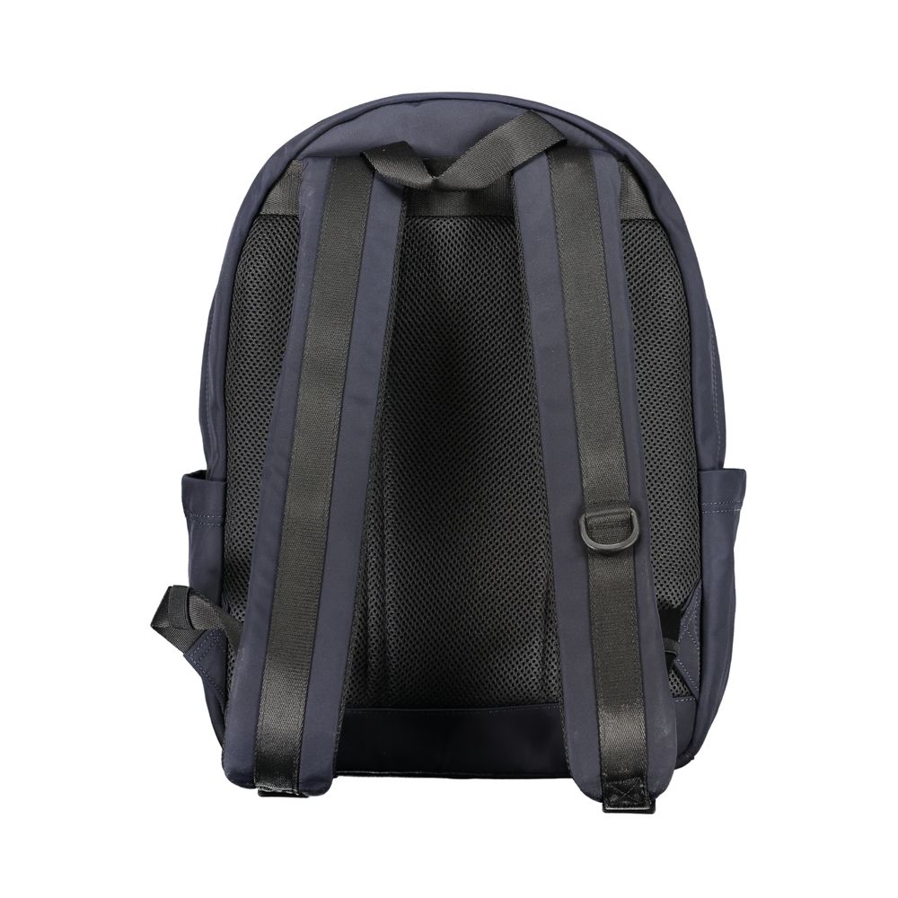 Backpack by Tommy Hilfiger for men in polyester blue & print presents a stately Polyester Backpack design, showcasing a secure zipper with ample document-holder, external-pockets & laptop-compartment and versatile backpack-strap, adjustable-strap & handle for a stately finish.