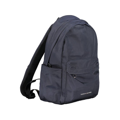 Backpack by Tommy Hilfiger for men in polyester blue & print showcases a stately Polyester Backpack design, featuring a secure zipper with stately document-holder, external-pockets & laptop-compartment and versatile backpack-strap, adjustable-strap & handle.