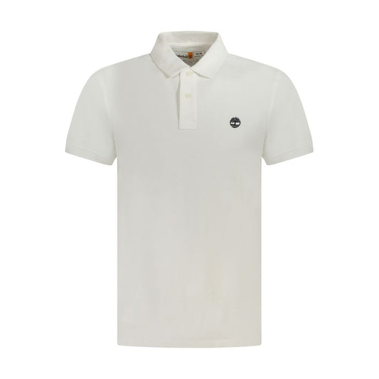 Polo Shirt by Timberland for men in cotton white presents a crisp silhouette, artfully detailed with a crisp and crisp .