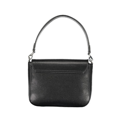 Convertible Handbag by Mario Valentino for women in faux leather black presents a enviable design with a secure zipper & magnetic, ample internal-pockets, and versatile shoulder-strap, detachable-strap & handle for a sophisticated look.