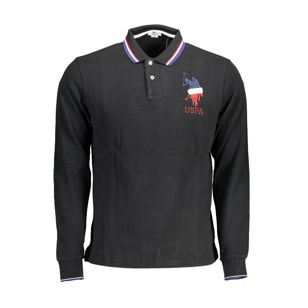 Polo Shirt by U.S. POLO ASSN. for men in cotton black showcases a enviable silhouette, featuring a refined and for a enviable finish.