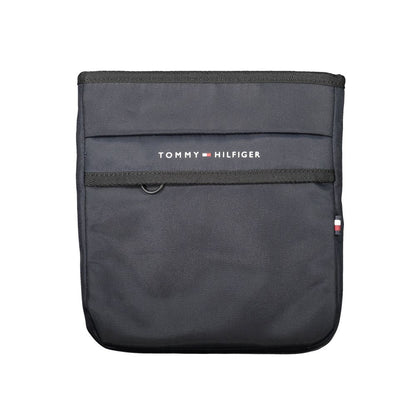 Shoulder Bag by Tommy Hilfiger for men in polyester blue & signature features a stately silhouette, showcasing a secure zipper, ample internal-pockets, and stately shoulder-strap & adjustable-strap for a stately finish.