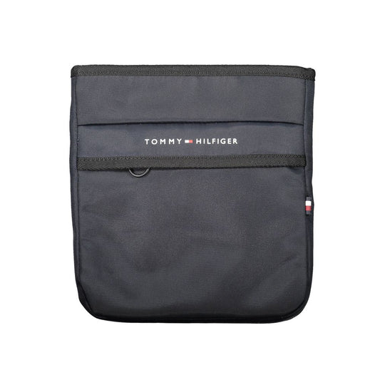Shoulder Bag by Tommy Hilfiger for men in polyester blue & signature features a stately silhouette, showcasing a secure zipper, ample internal-pockets, and stately shoulder-strap & adjustable-strap for a stately finish.
