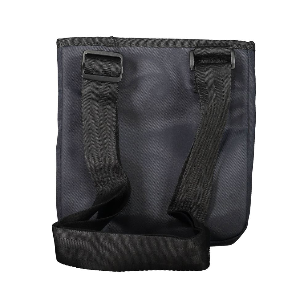 Shoulder Bag by Tommy Hilfiger for men in polyester blue & signature presents a statuesque silhouette, showcasing a secure zipper and statuesque internal-pockets with versatile shoulder-strap & adjustable-strap for a sophisticated look.