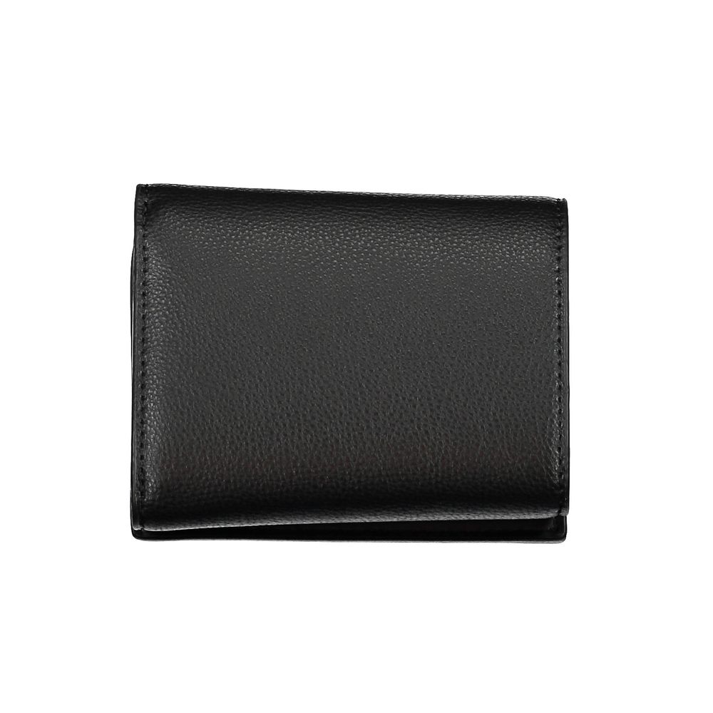 Wallet by Tommy Hilfiger for women in polyethylene black showcases a refined silhouette, artfully detailed with the signature style of the Polyethylene Wallet and functional .