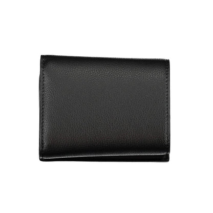 Wallet by Tommy Hilfiger for women in polyethylene black showcases a refined silhouette, artfully detailed with the signature style of the Polyethylene Wallet and functional .
