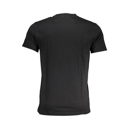 T-Shirt by Cavalli Class for men in cotton black & print showcases a unassuming silhouette, artfully detailed with a refined and unassuming for a sophisticated, contemporary look.