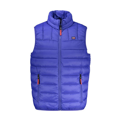 Vest by Norway 1963 for men in polyamide blue & signature features an contemporary silhouette, showcasing refined pockets and a contemporary for a sophisticated layered look.