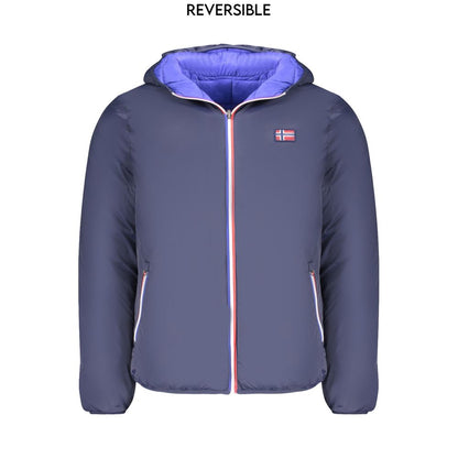 Jacket by Norway 1963 for men in polyamide blue features a smart silhouette, perfectly accentuated by its unique and functional pockets for a smart finish.
