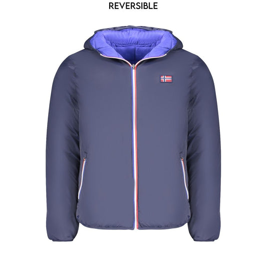 Jacket by Norway 1963 for men in polyamide blue features a smart silhouette, perfectly accentuated by its unique and functional pockets for a smart finish.