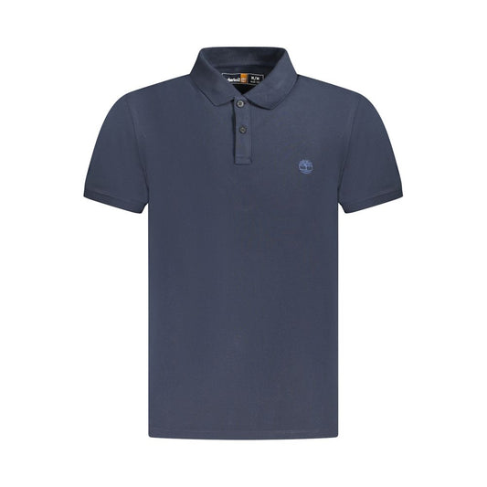 Timberland Men's Slim Short-Sleeve Cotton Polo Shirt - Blue