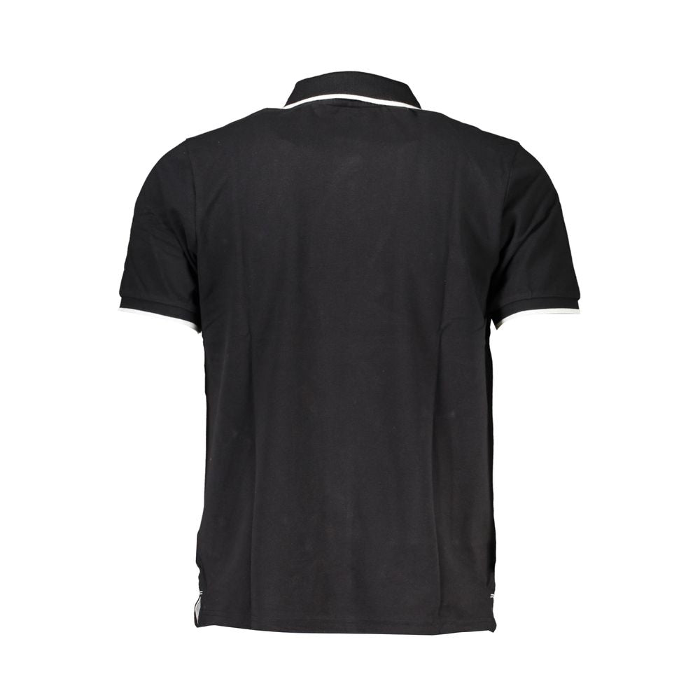 Polo Shirt by North Sails for men in cotton black, blue & print presents a crisp silhouette, artfully detailed with a crisp and crisp crew neckline.